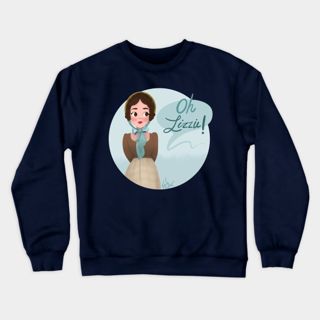 Oh Lizzie! Crewneck Sweatshirt by LunarFox